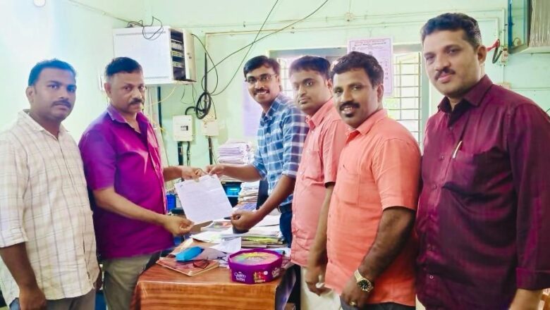 AR നഗർ പഞ്ചായത്ത് മുസ്ലിം യൂത്ത് ലീഗ് കമ്മിറ്റി നിവേദനം നൽകി.
