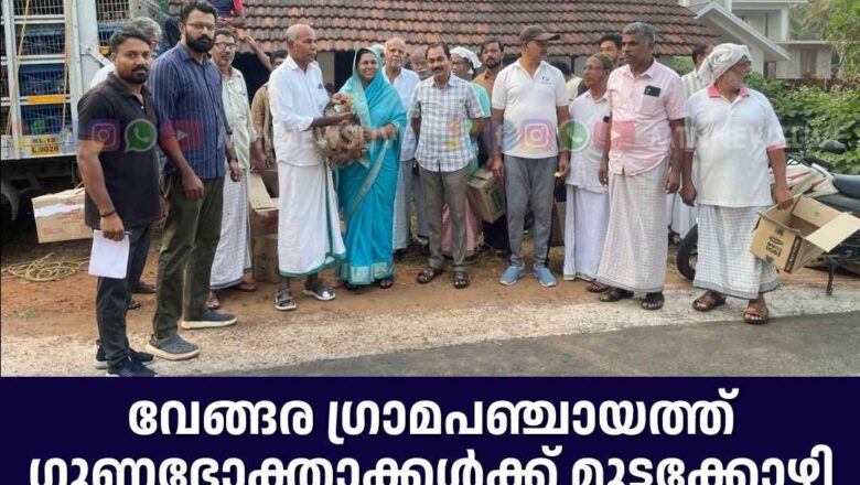 വേങ്ങര ഗ്രാമപഞ്ചായത്ത് ഗുണഭോക്താക്കൾക്ക് മുട്ടക്കോഴി വിതരണം നടത്തി