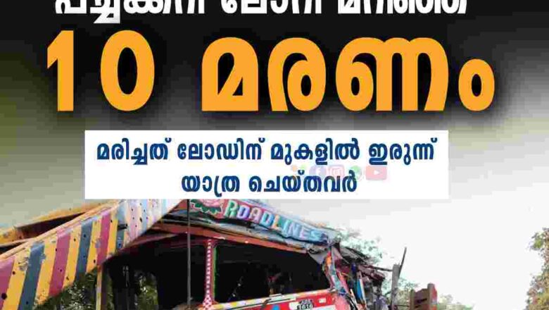 കർണാടകയിൽ പച്ചക്കറി ലോറി മറിഞ്ഞ് 10 മരണം
