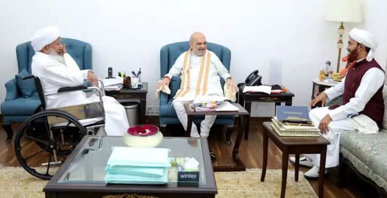 കാന്തപുരം എ പി. അബൂബക്കർ മുസ്‌ലിയാർ കേന്ദ്ര ആഭ്യന്തര മന്ത്രി അമിത് ഷായുമായി കൂടിക്കാഴ്ച നടത്തി