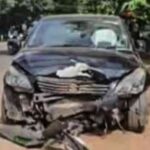 ബൈക്ക് യാത്രികനെ ഇടിച്ചിട്ട് നിര്‍ത്താതെ പോയ കാര്‍ നാട്ടുകാരൻ പിന്തുടര്‍ന്ന് പിടികൂടി