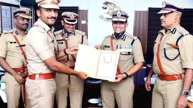 സംസ്ഥാന പൊലീസ് മേധാവിയുടെ അഭിനന്ദനം