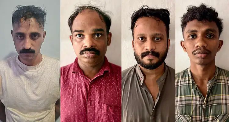 കൊണ്ടോട്ടിയില്‍ വൻ രാസലഹരി വേട്ട: കാപ്പാ പ്രതി ഉള്‍പ്പെടെ 4 പേര്‍ അറസ്റ്റില്‍