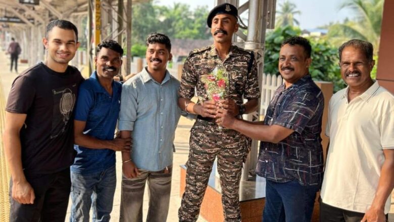 പരിശീലനം പൂർത്തിയാക്കിയെത്തിയ CRPF ജവാൻ ദിൽഷാദ് റോഷന് ജന്മനാട്ടിൽ ഉജ്ജ്വല സ്വീകരണം