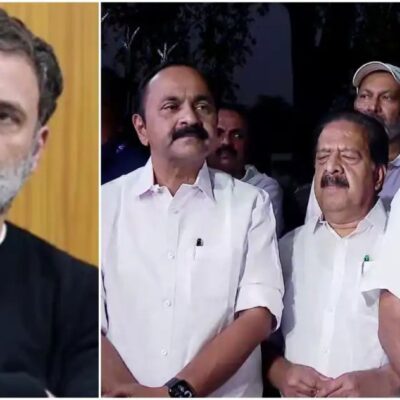 മുഖ്യമന്ത്രി പദത്തിനായി തെരുവിൽ പോര് വേണ്ട; നേതാക്കളെ ‘നിർത്തിപ്പൊരിച്ച്’ രാഹുൽ ഗാന്ധി.
