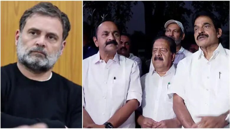 മുഖ്യമന്ത്രി പദത്തിനായി തെരുവിൽ പോര് വേണ്ട; നേതാക്കളെ ‘നിർത്തിപ്പൊരിച്ച്’ രാഹുൽ ഗാന്ധി.