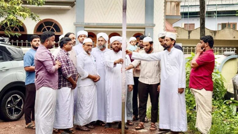 തേഞ്ഞിപ്പലം ഡിവിഷൻ സാഹിത്യോത്സവ് പന്തലിന് കാൽ നാട്ടി