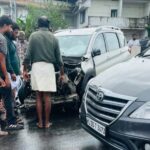 കോഹിനൂർ ലോറിത്താവളത്തിന് സമീപം വീണ്ടും കാറപകടം; രണ്ട് പേർക്ക് പരിക്ക്